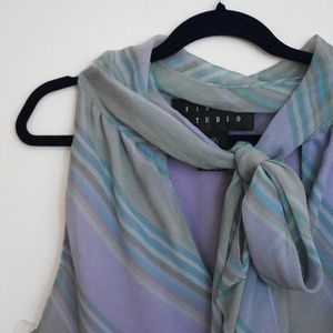 BRAND NEW Designer Silk Chiffon Sleeveless Blouse